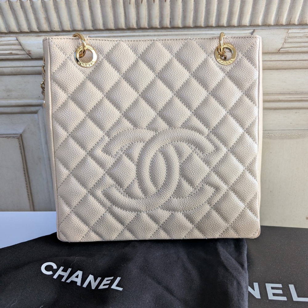 Authentic NWT chanel white tote bag